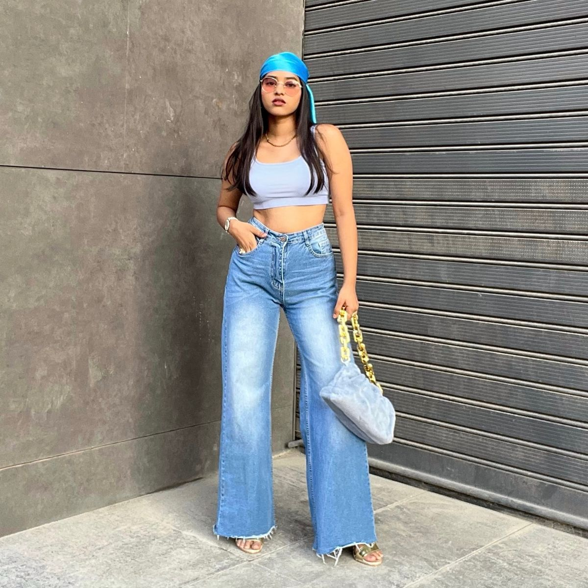 Korean Style Baggy Jeans Woman High Waist Wide Leg Casual Straight Trousers  Women Big Size Washed Solid Denim Pants Women