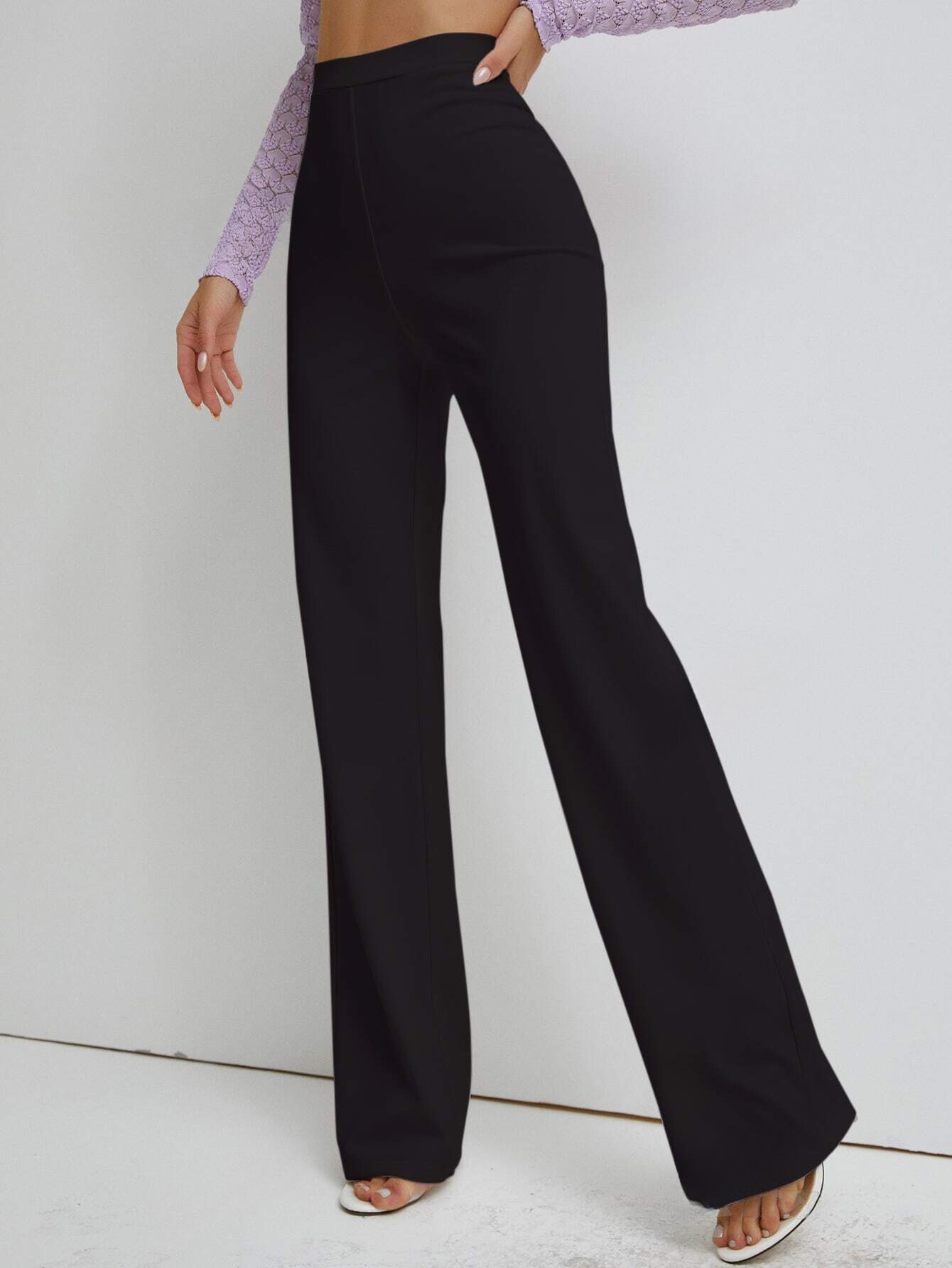 straight Leg High Waist Trouser