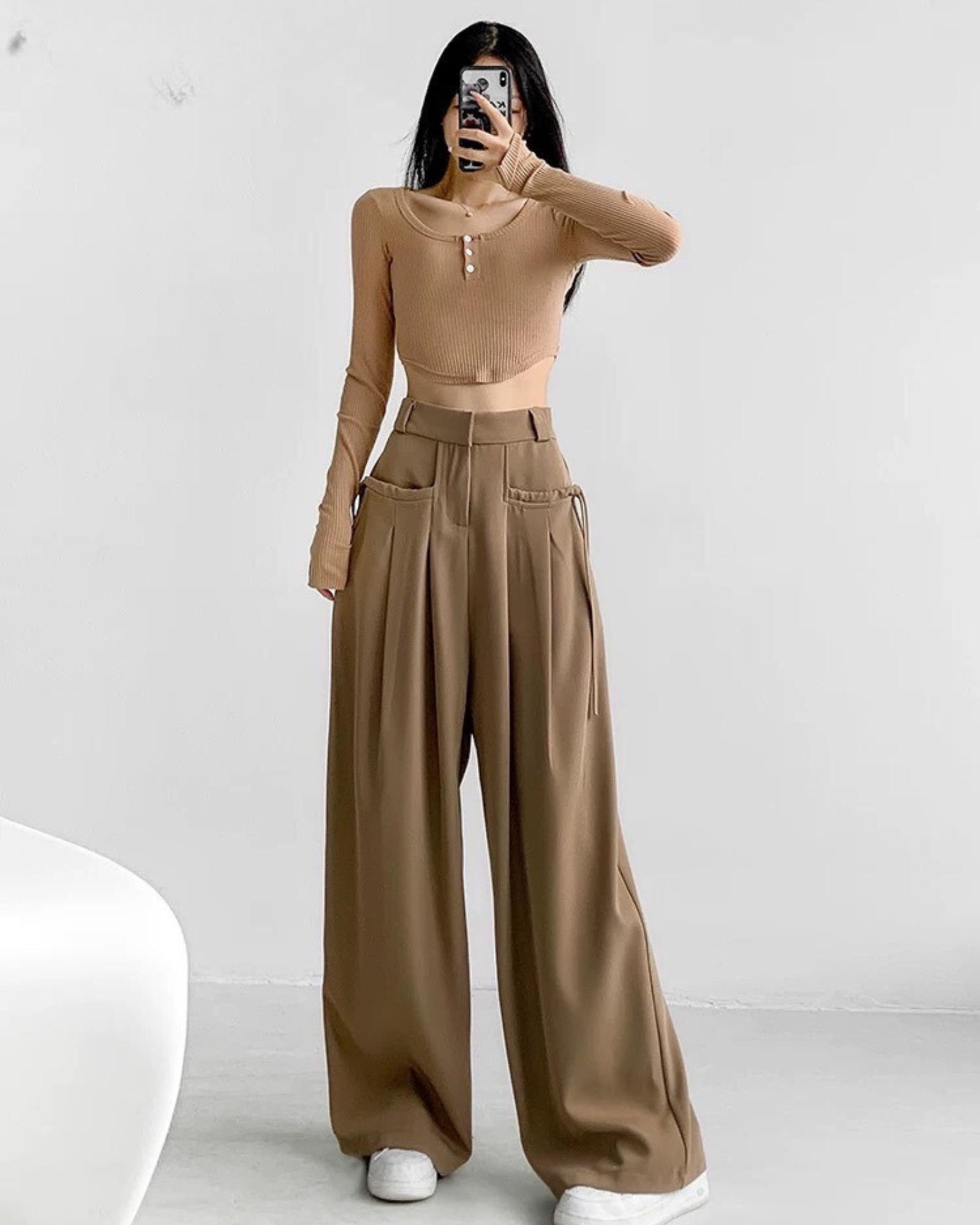 Our top seller is back‼️ @offduty.india 🔍String Fling Korean Pants.  Available in Black, Charcoal, Nude & Coco brown. . #koreanpan