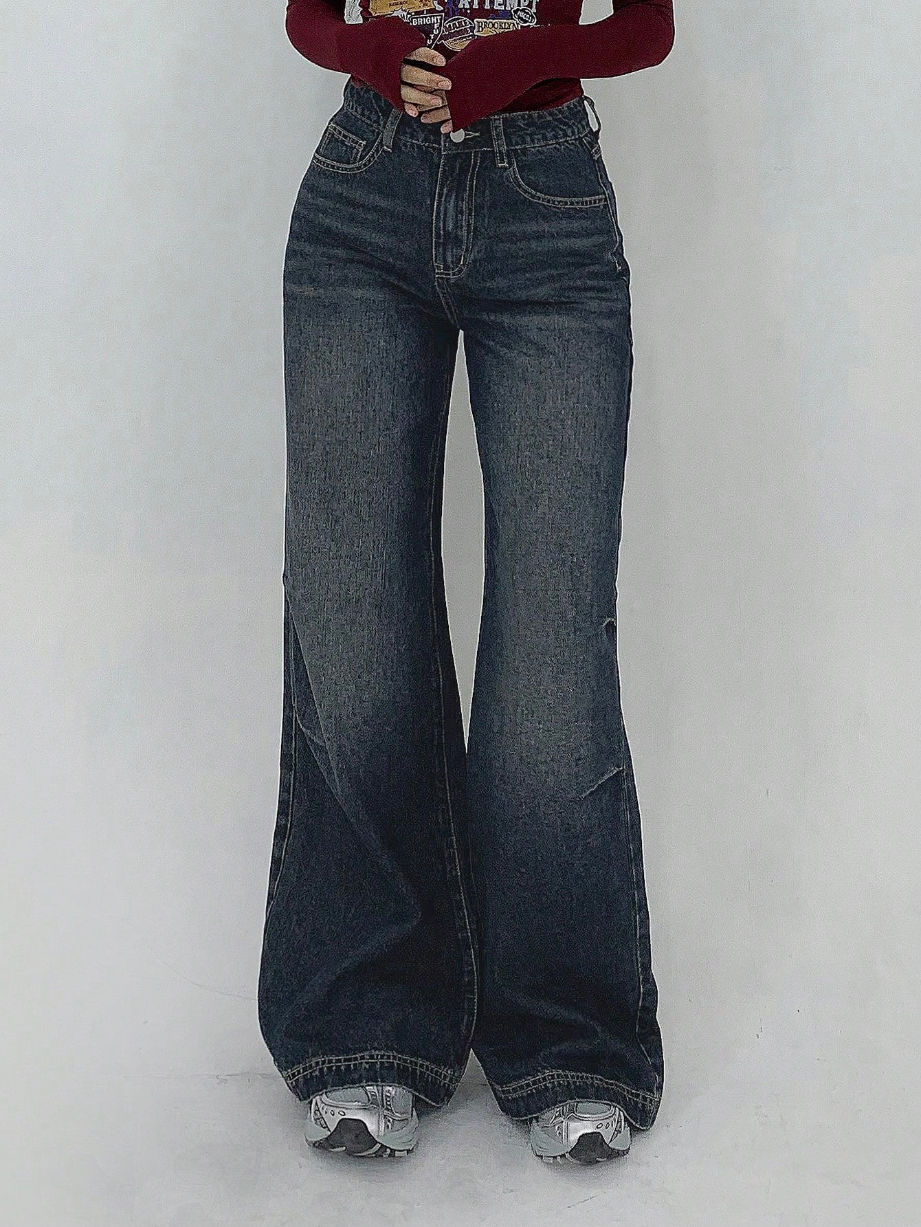 Static Fade Flare Jeans