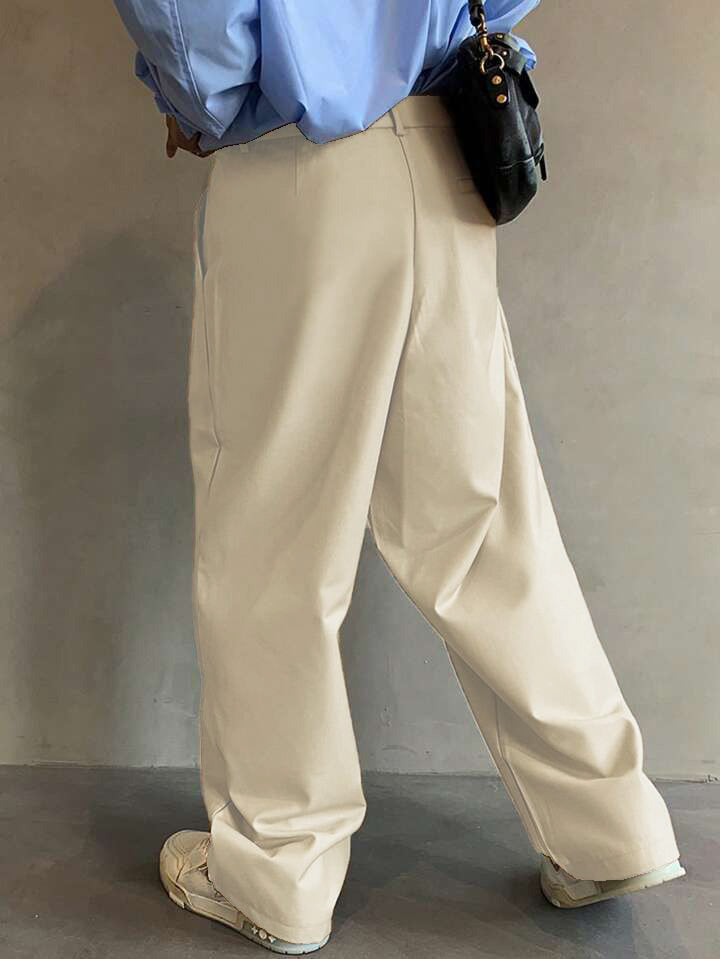 Korean Street Slant Pocket Trousers