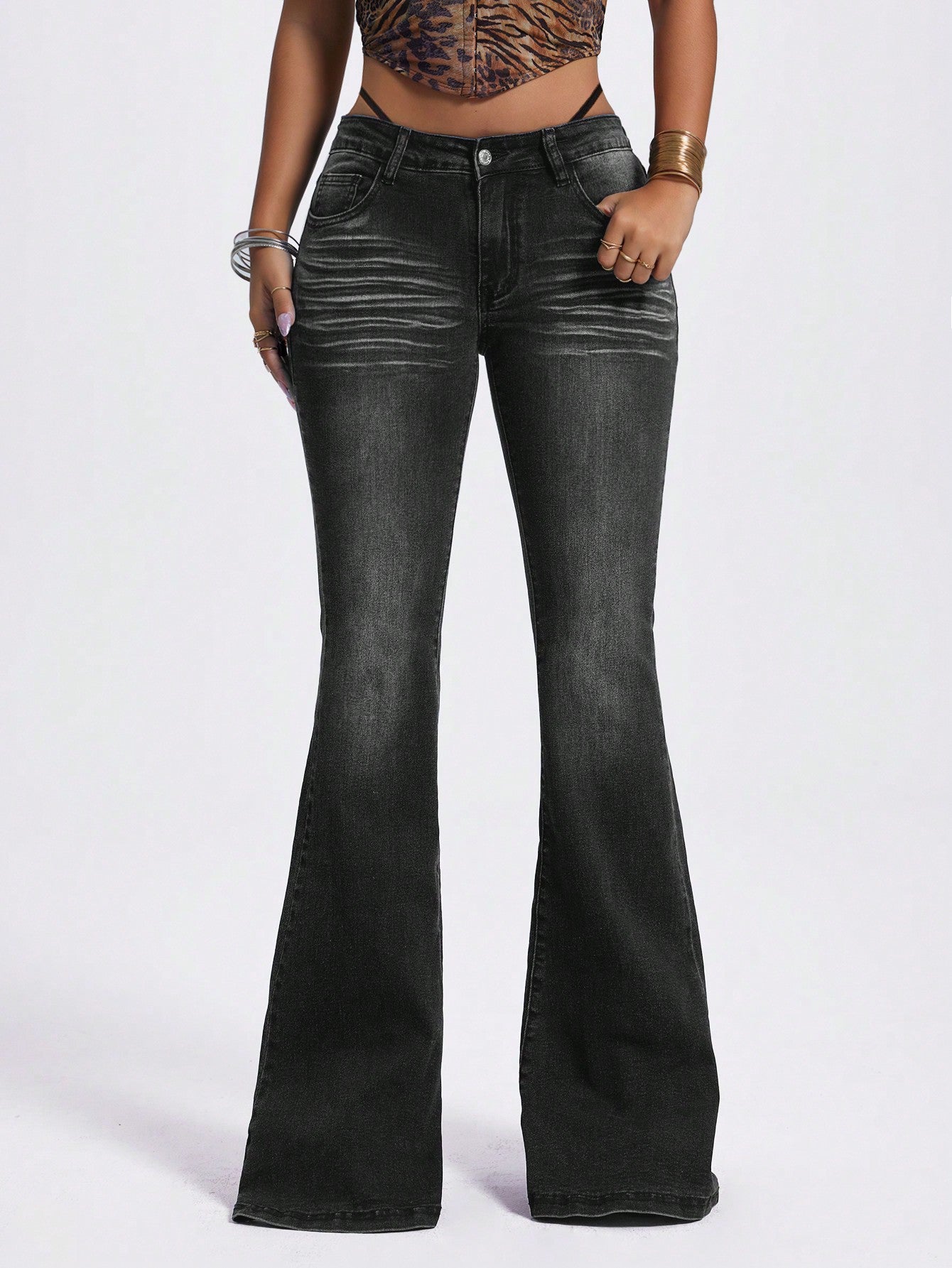 Night Vision Flare Jeans – Offduty India - Main Image