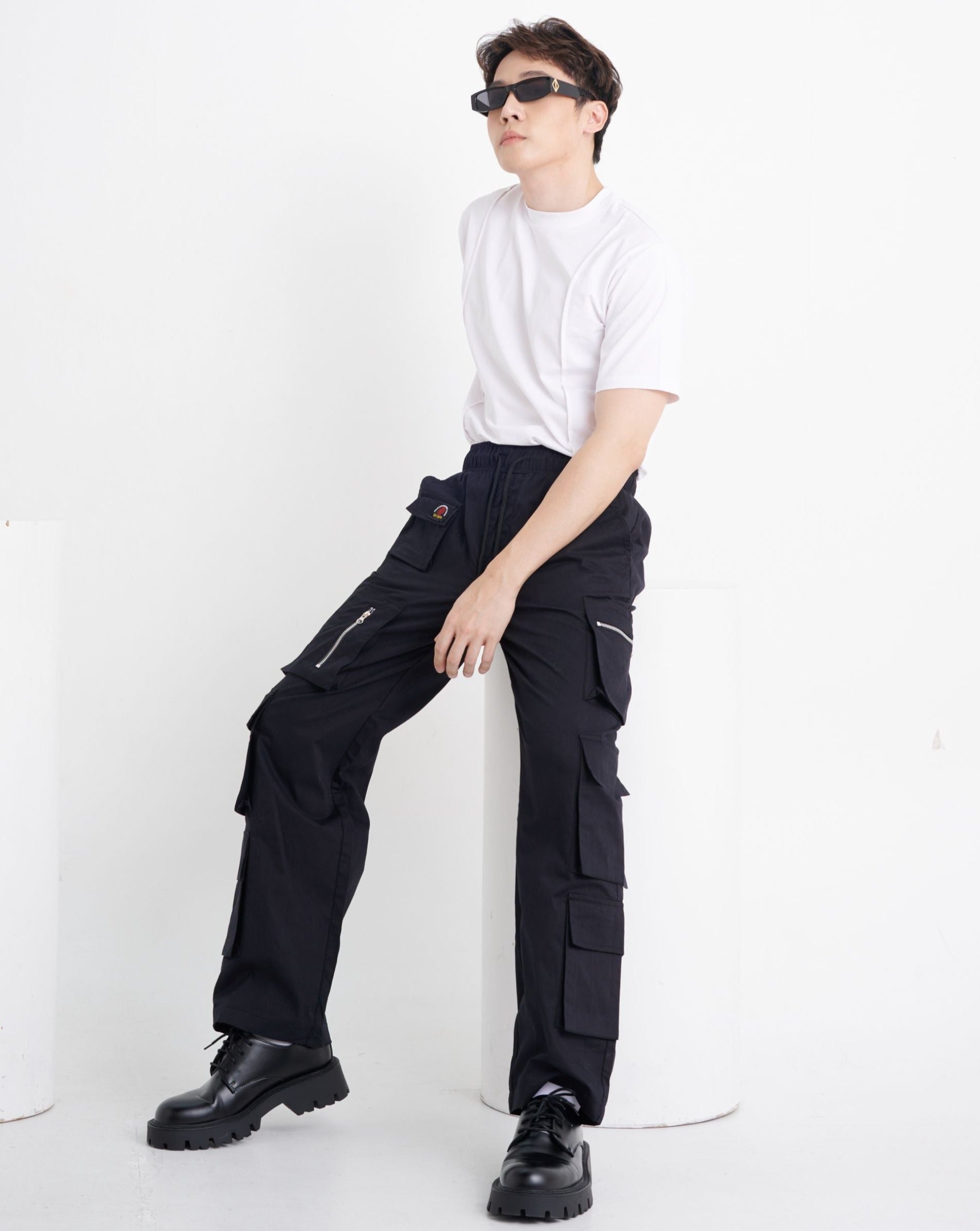 Street Smart Drawstring Utility Pants Offduty India