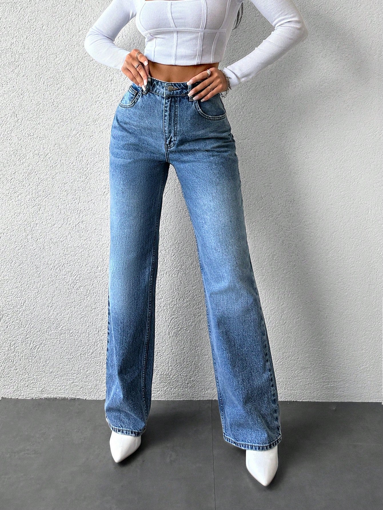 Jean taille haute vintage shop