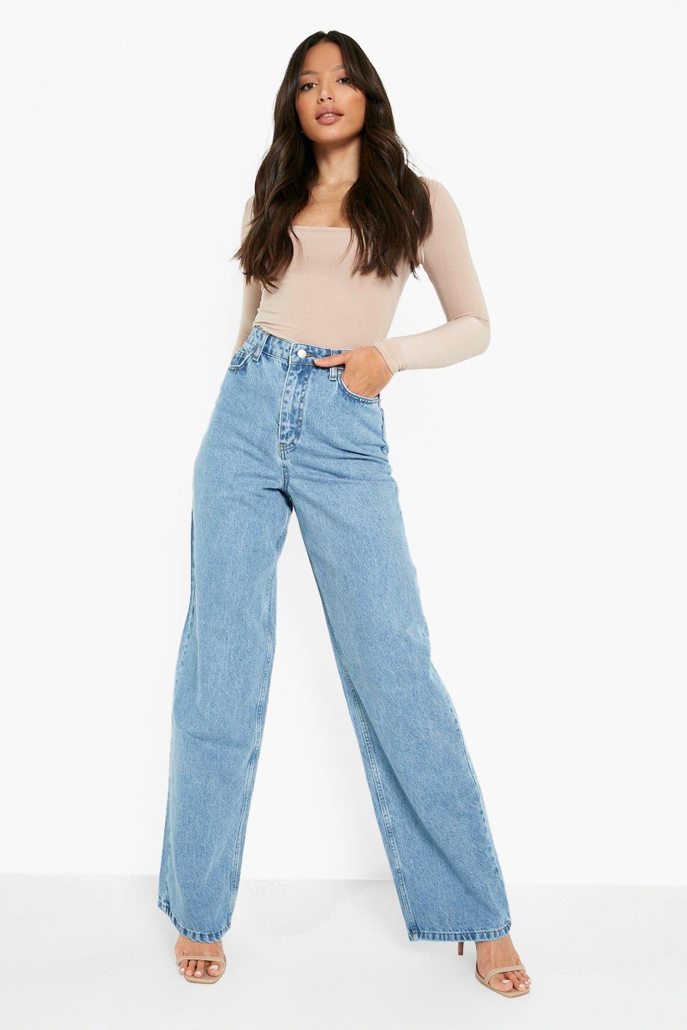 Wide Leg High Rise Jeans – Offduty India