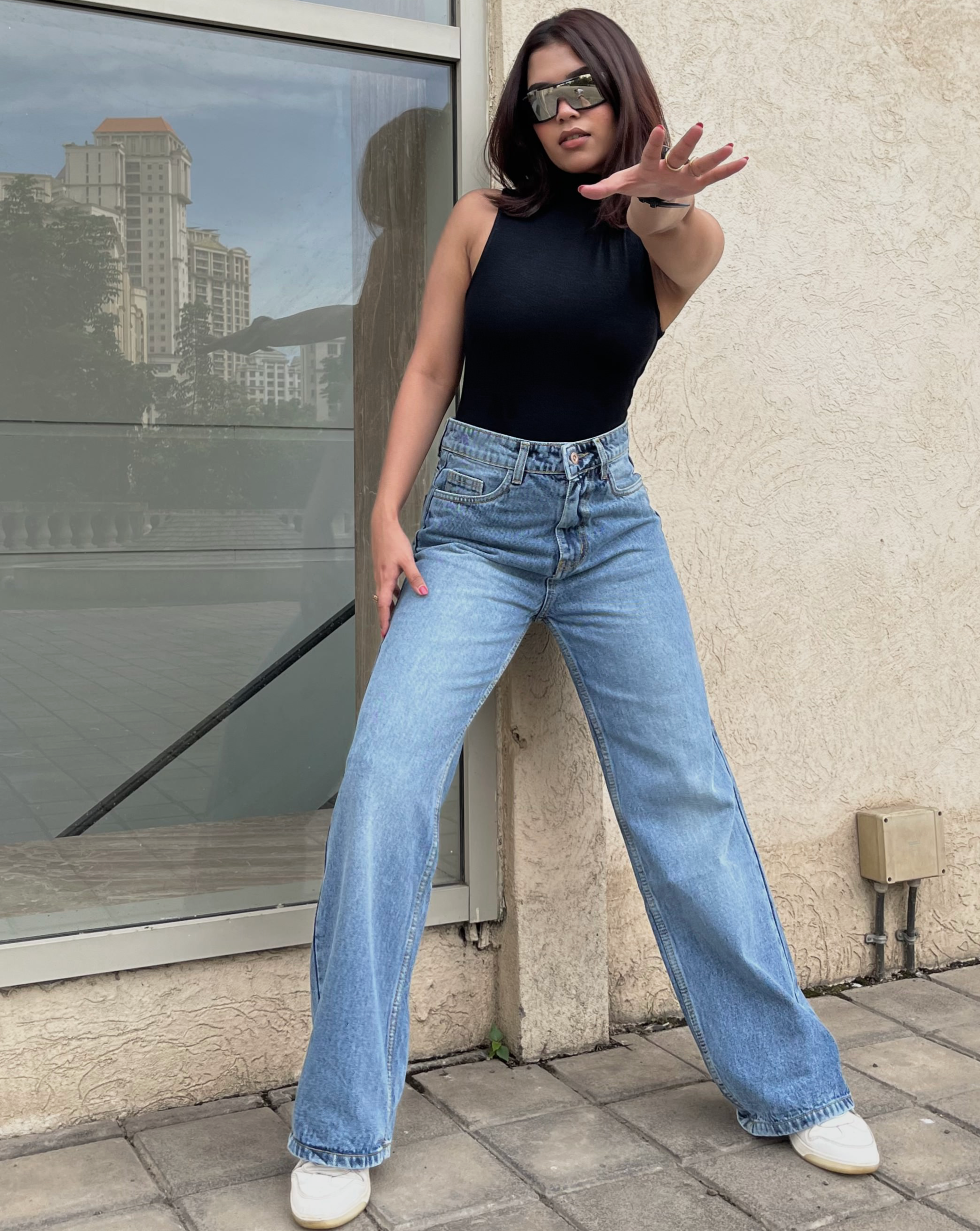 Buy wide leg clearance jeans