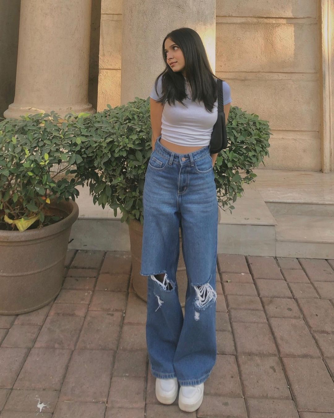 Baggy Wide Leg Jeans, Aesthetic High Waisted Jeans