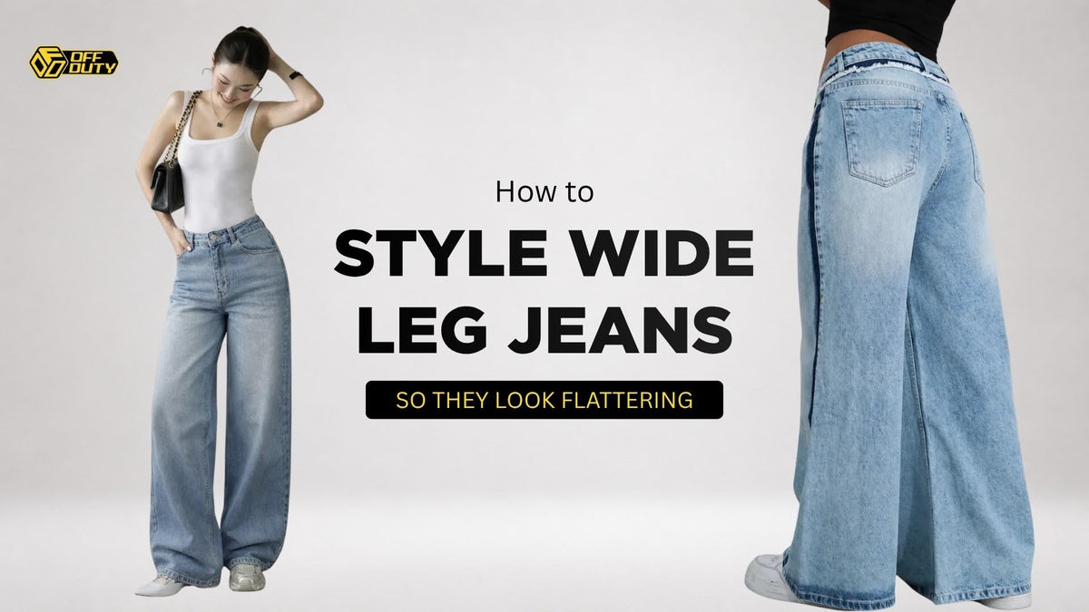 How to Style Wide Leg Jeans So They Look Flattering