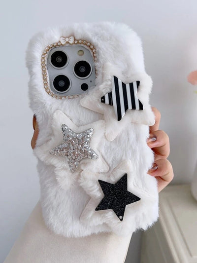 Starry Fur Charm Iphone Cover