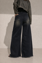 Black Flame Extra Wide Jeans