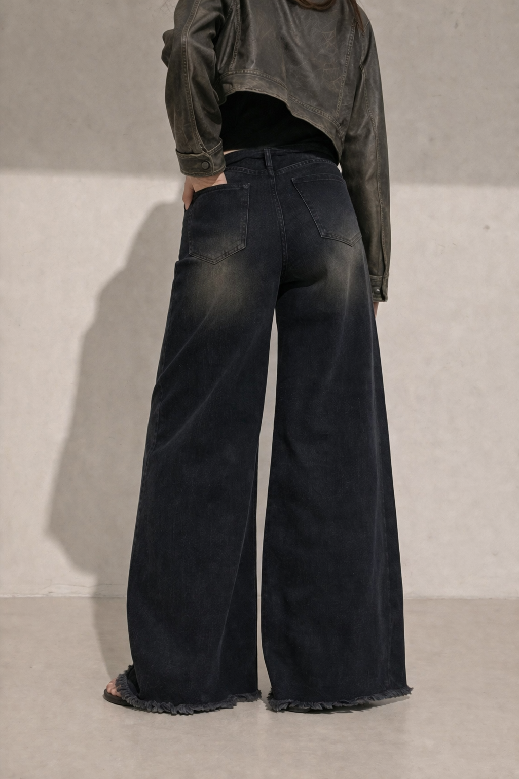 Black Flame Extra Wide Jeans