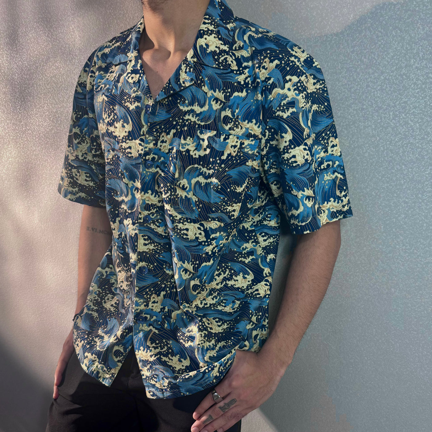 Ocean Wave Dynasty Structured Shirt