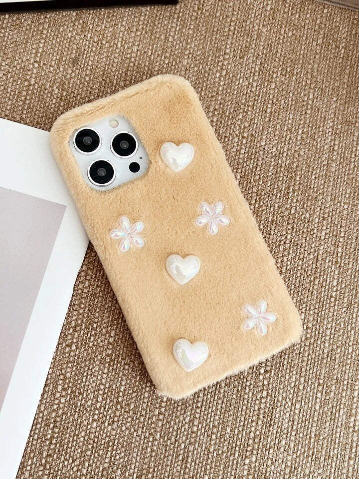 Soft Fur 3D Charm Iphone Cover