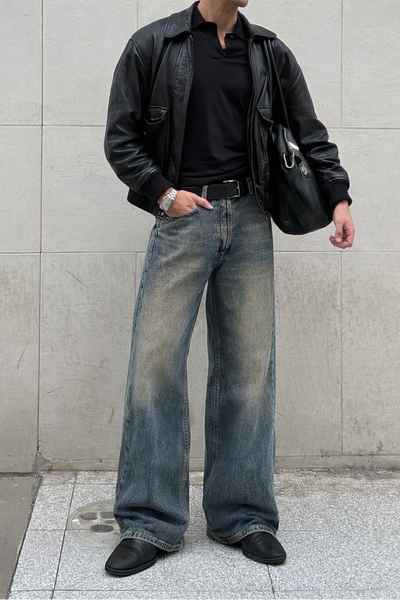 Blue Screen Super Baggy Jeans