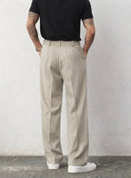 Neat Pleats Tailored Linen Pants