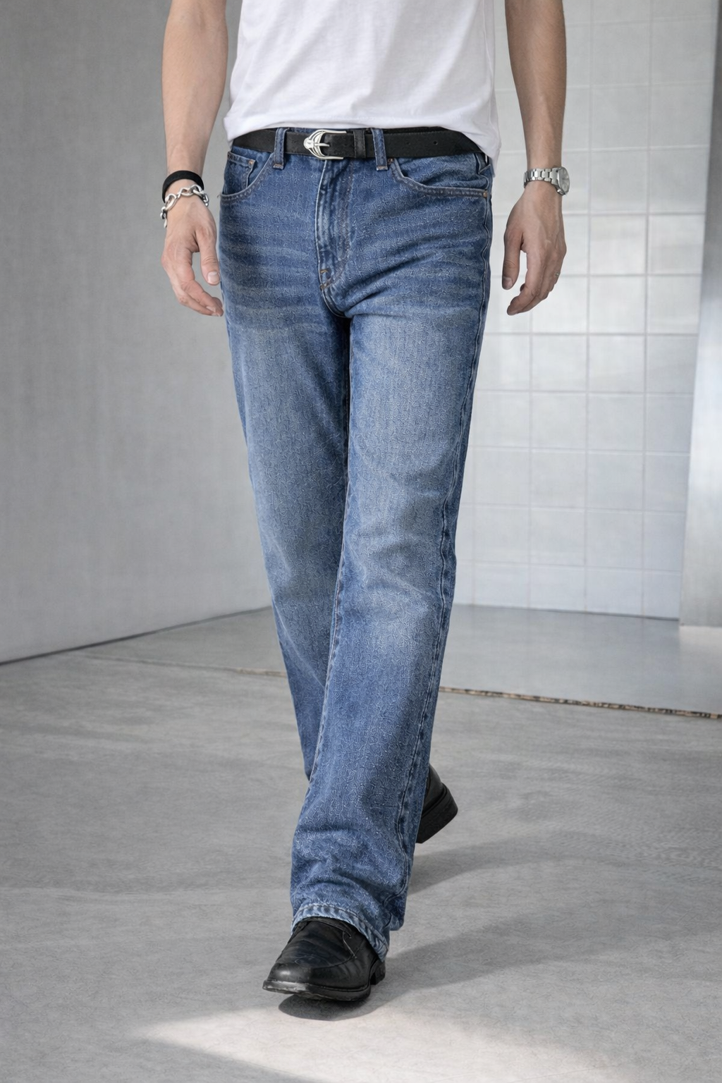 Fiction Blue Straight Fit Jeans