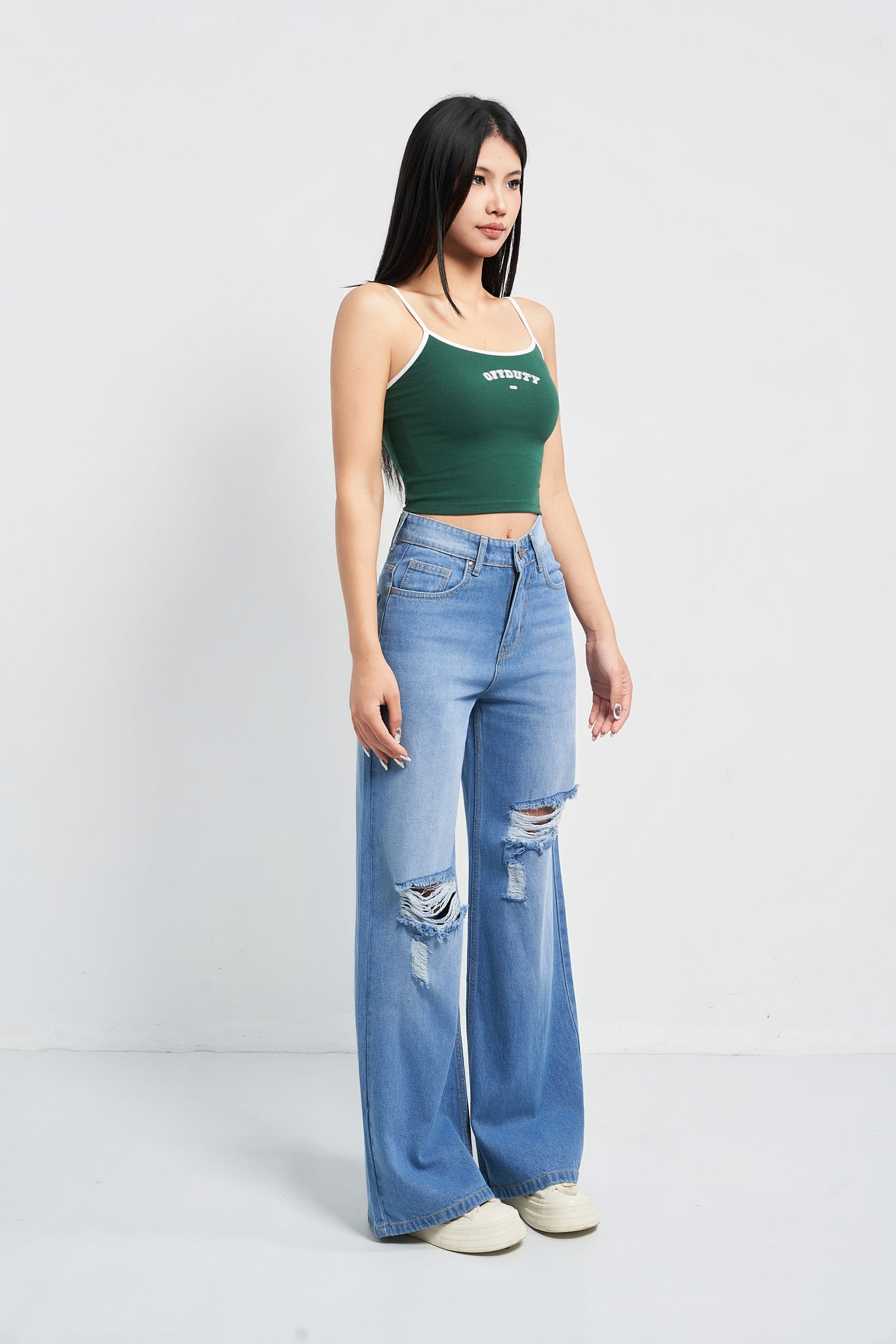 Aesthetic High Waisted Wide Fit Baggy Jeans