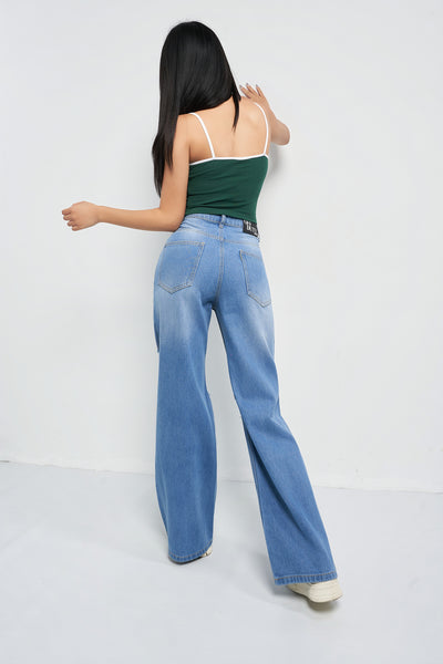 Aesthetic High Waisted Wide Fit Baggy Jeans