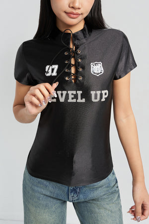 Level Up Racer Jersey Top