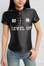 Level Up Racer Jersey Top