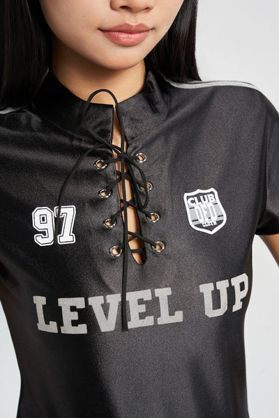 Level Up Racer Jersey Top