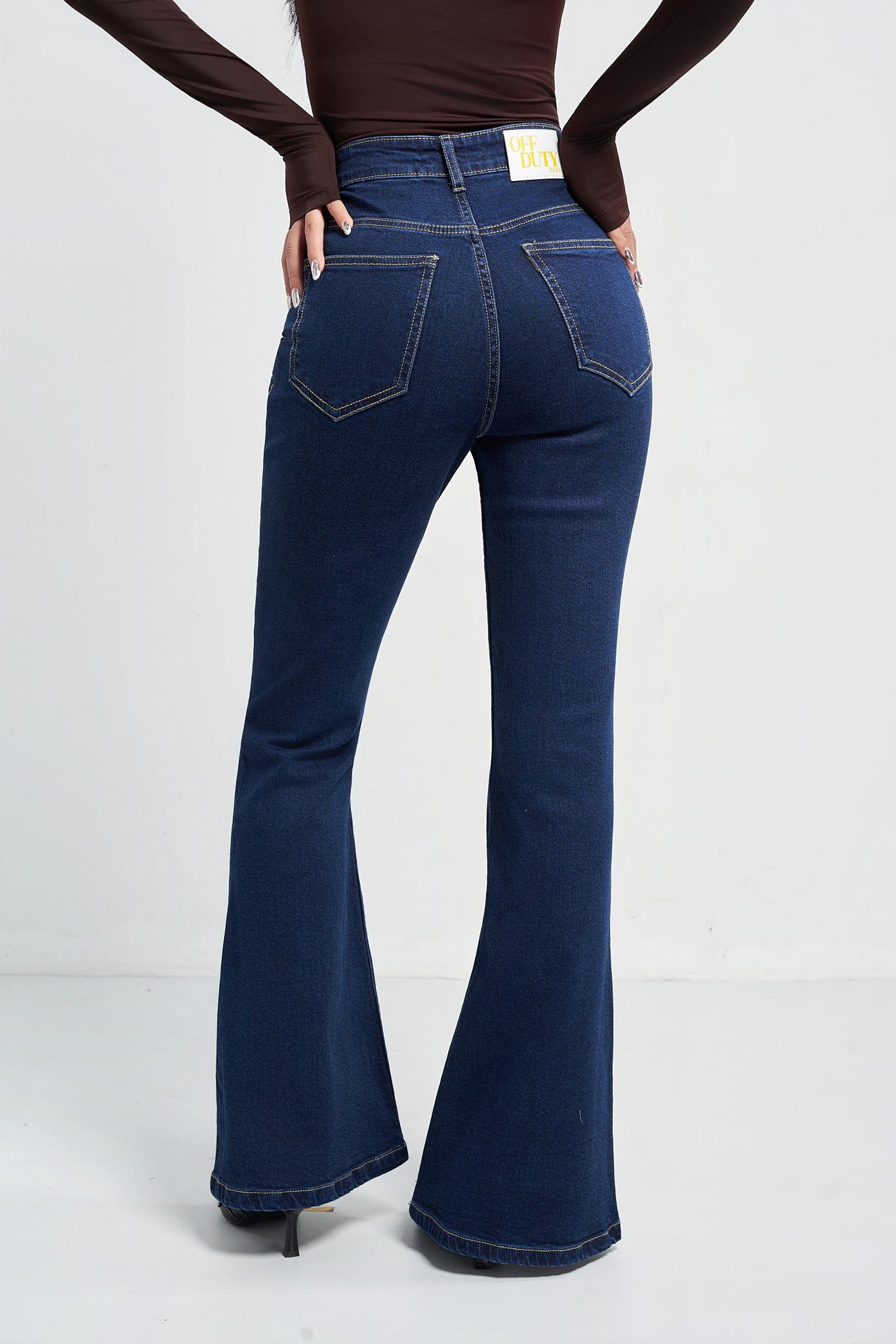 Indigo Navy Flare Fit Jeans