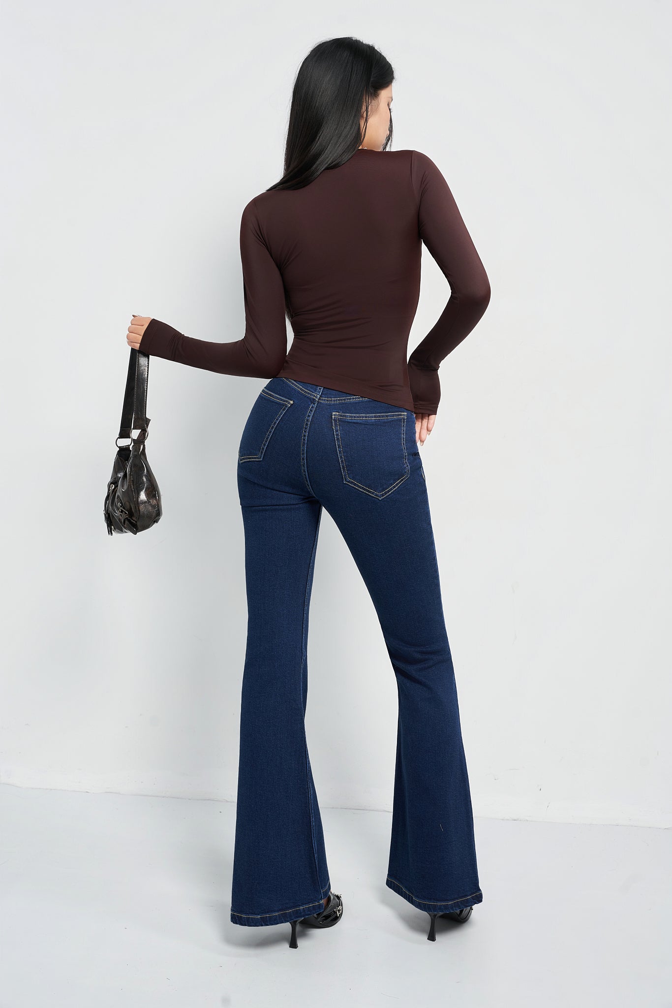 Indigo Navy Flare Fit Jeans