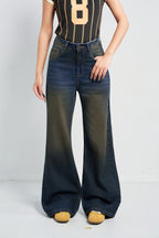 Desert Blue Dust Wide Leg Jeans