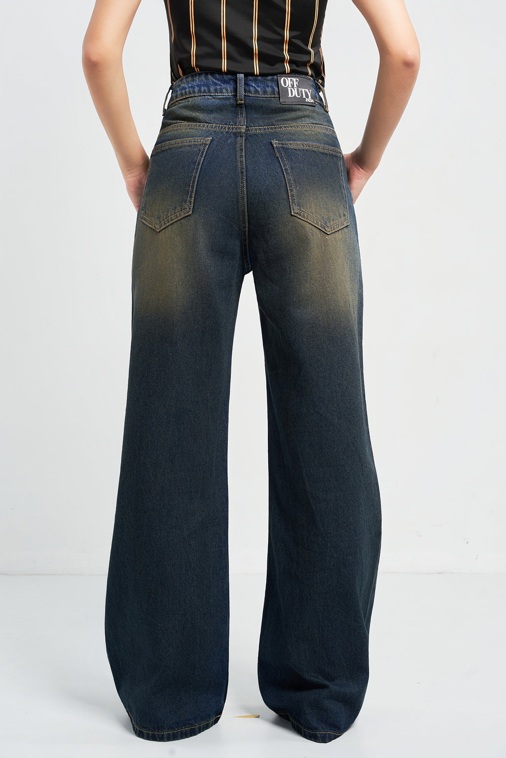 Desert Blue Dust Wide Leg Jeans