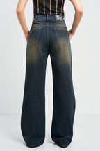 Desert Blue Dust Wide Leg Jeans