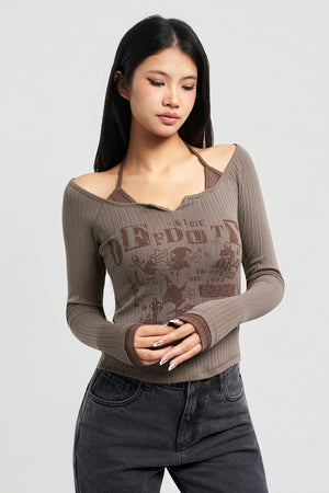 Y2K Chill Girl Full Sleeve Top