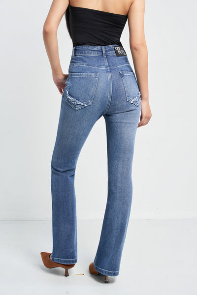 West Side Blue Bootcut Jeans