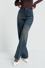 Radiant Stud Straight Leg Jeans