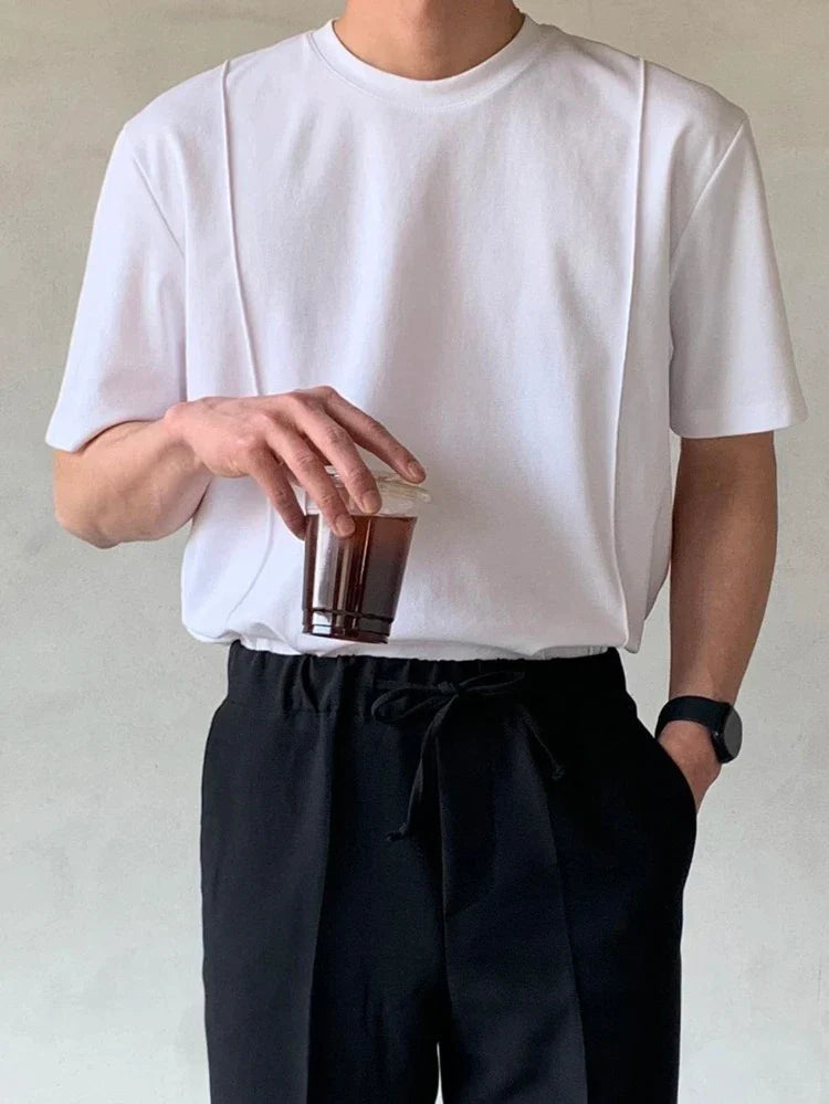 Daily Detail Seam baggy Korean Tee