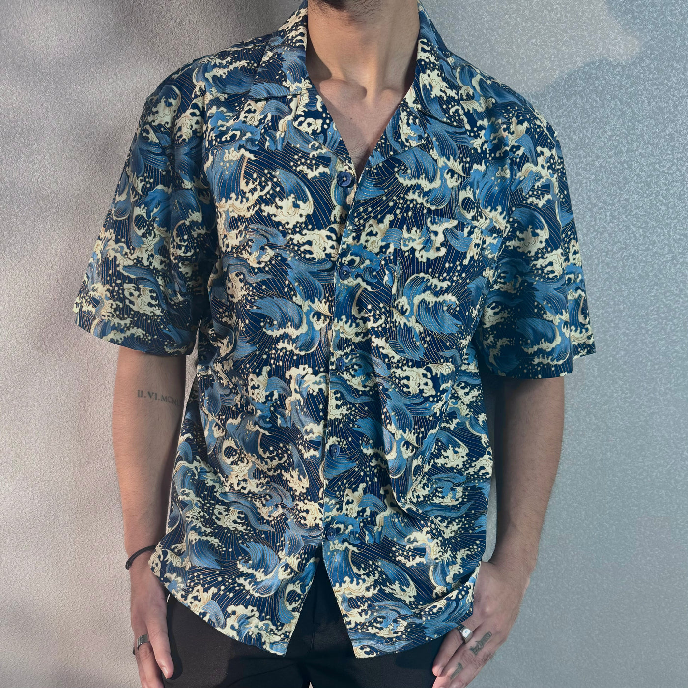 Ocean Wave Dynasty Structured Shirt