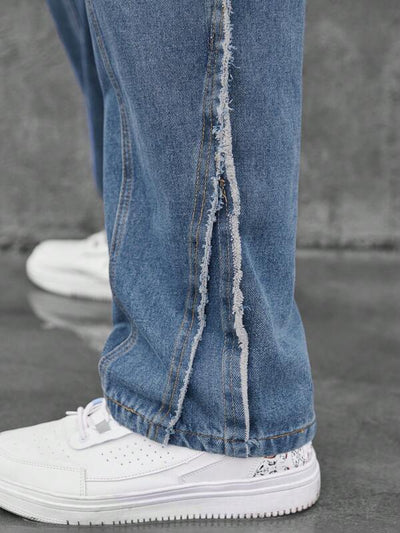 Not Your Pocket Picker Contrast Tap Baggy Jeans