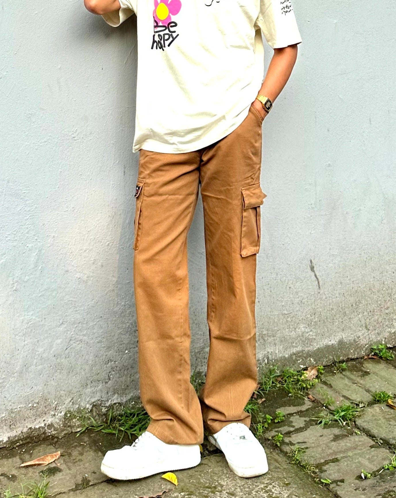 Seoul Wide Leg Men Trouser Cargos