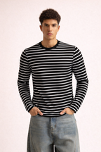 Stripe Mode Long Sleeve Tshirt