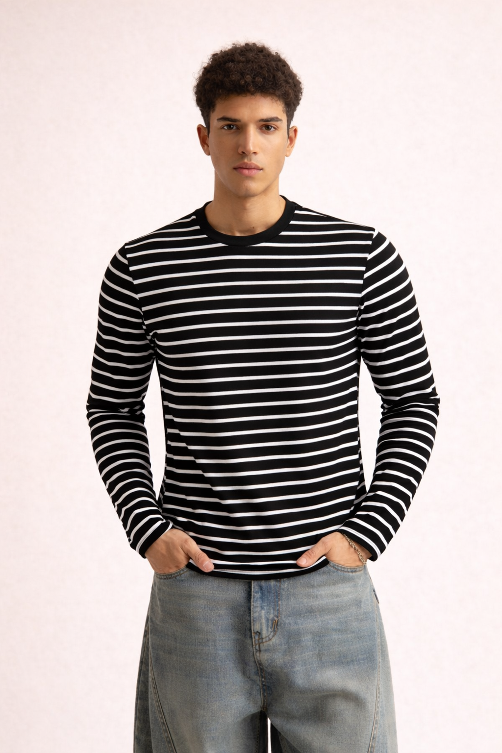 Stripe Mode Long Sleeve Tshirt