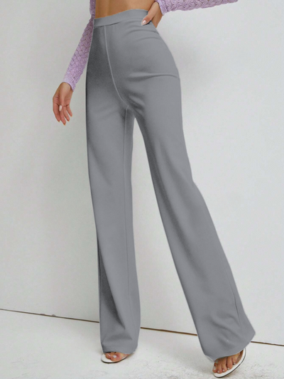 Premium Stretch High Waist Straight Leg Trousers