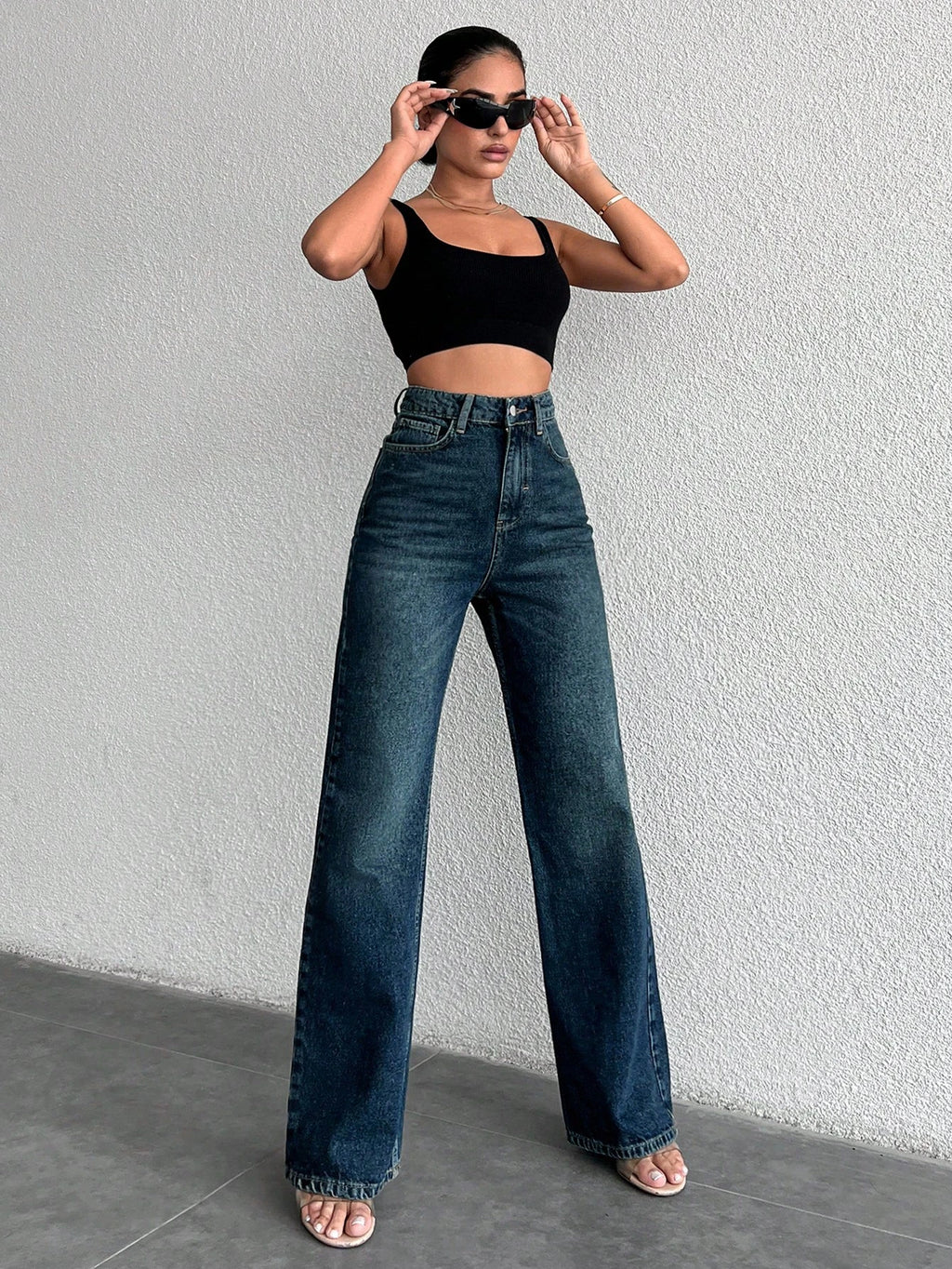 Copper Blue Loose Straight Fit Jeans