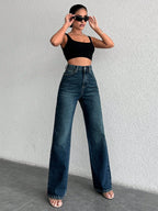 Copper Blue Loose Straight Fit Jeans