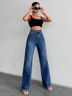 Copper Blue Loose Straight Fit Jeans