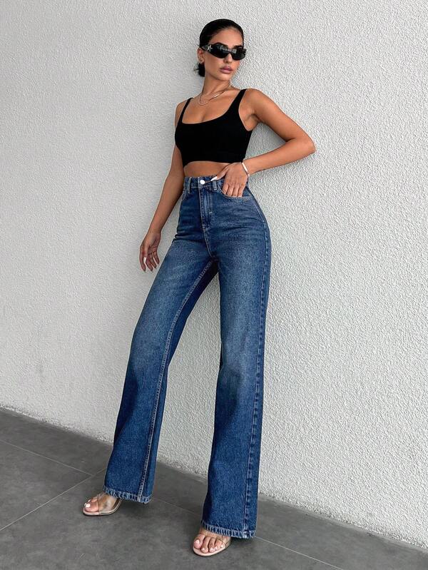 Copper Blue Loose Straight Fit Jeans