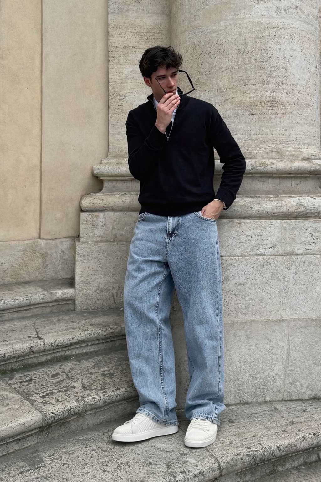 Oh So Vintage Men Baggy Jeans