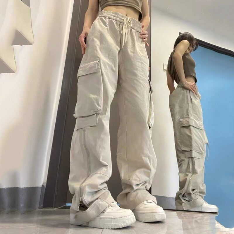 Level Up Baggy Zipper Trousers