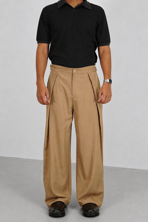 Buckle Waist Flex Fit Pants