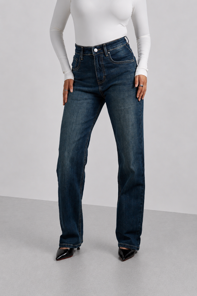 Copper Blue Loose Straight Fit Jeans