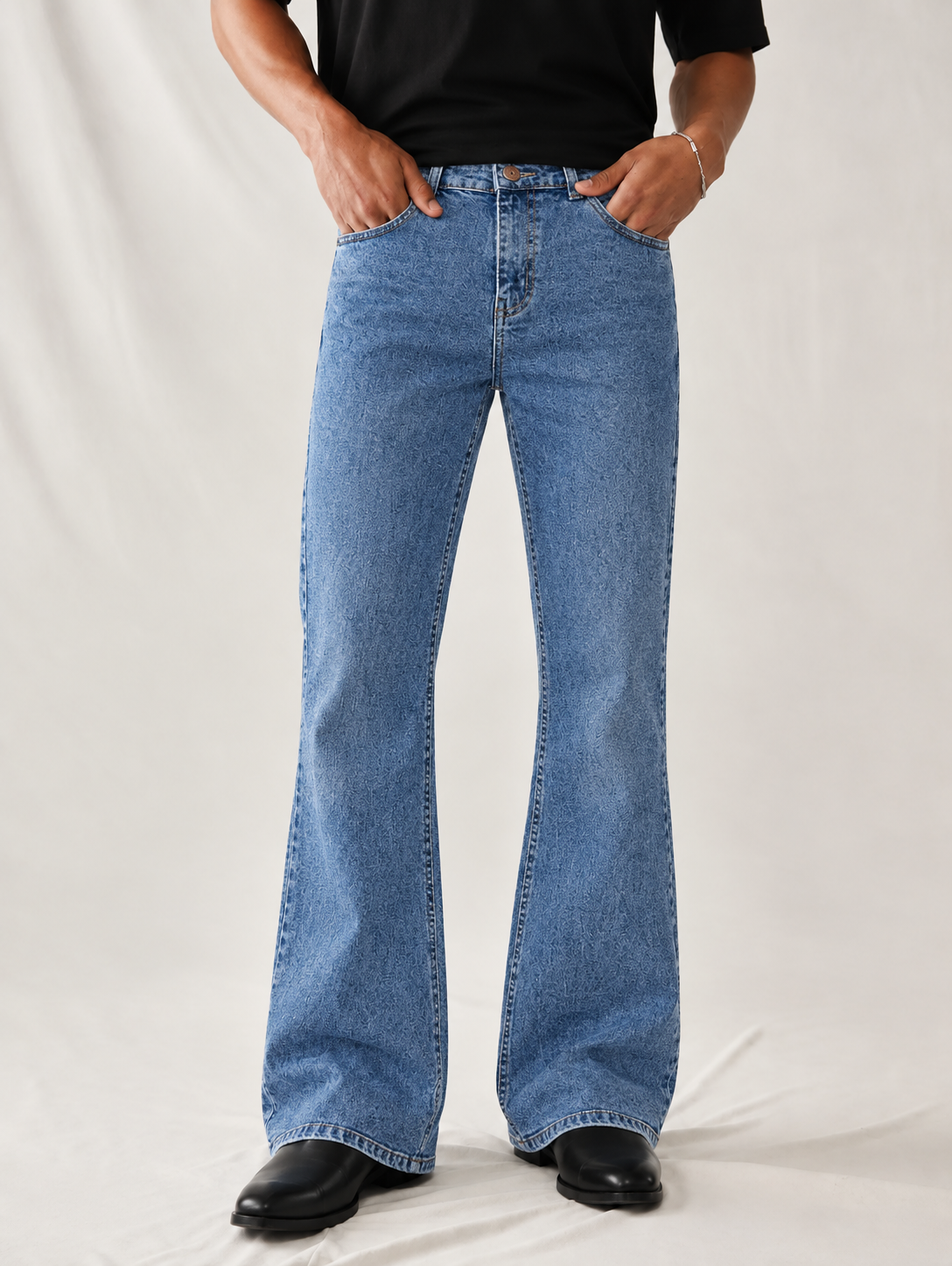 Cool Blue Vintage Bootcut Jeans