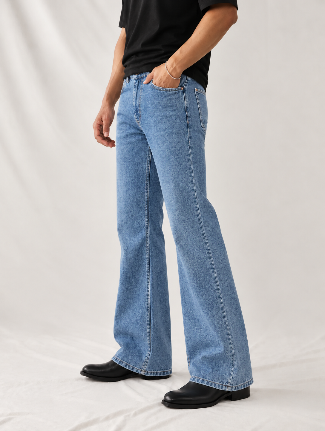 Cool Blue Vintage Bootcut Jeans